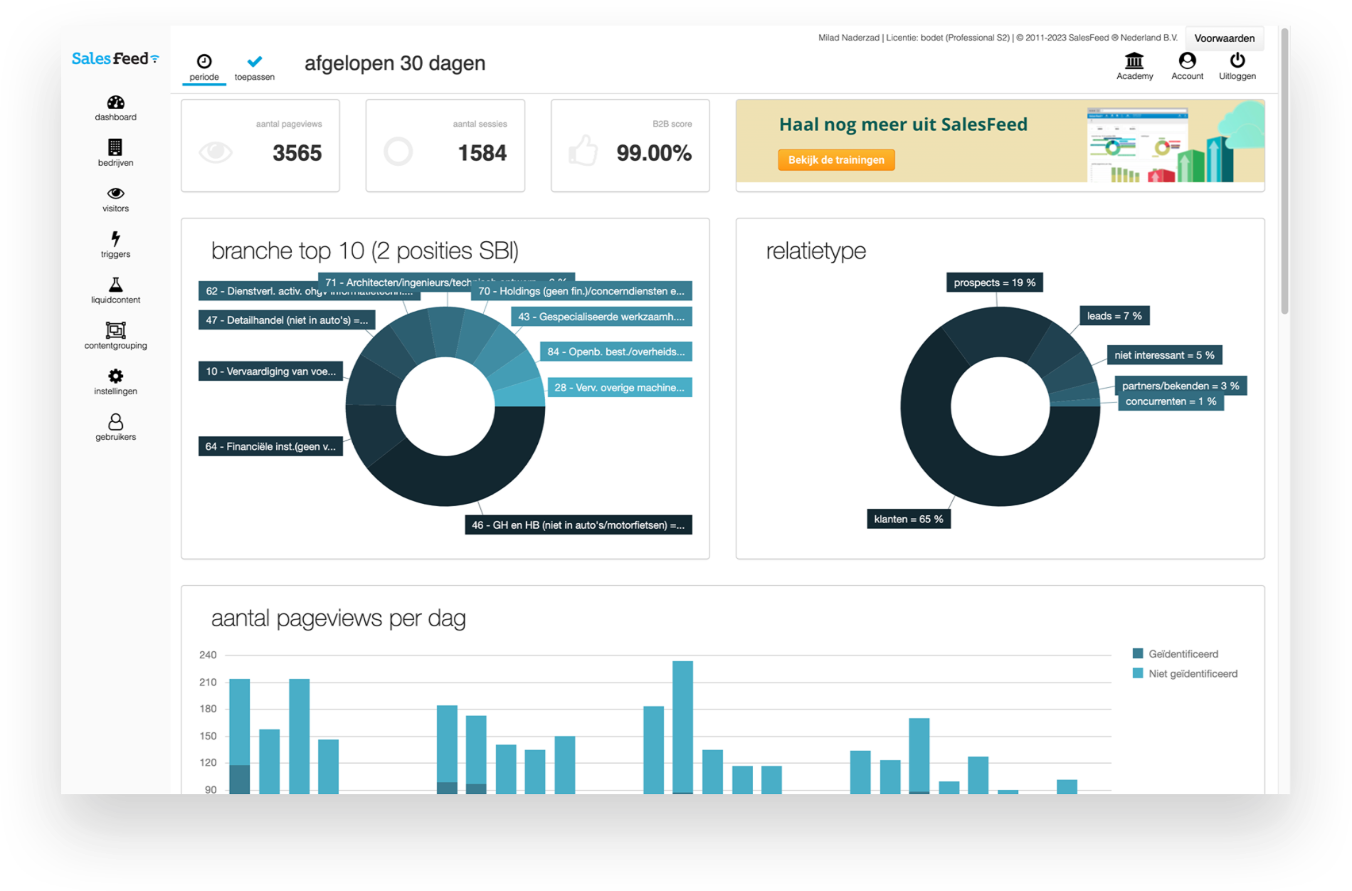 salesfeed marketing mockup